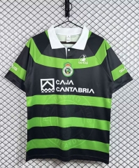 Retro version 98-99 Racing de Santander Away Black&Green Thailand Soccer Jersey AAA-3257