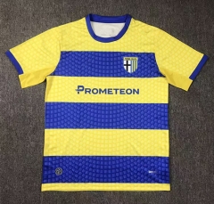 (S-3XL) 26-27 Parma Calcio Away Yellow/Blue Thailand Soccer Jersey AAA-417