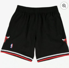 Chicago Bulls Black NBA Shorts