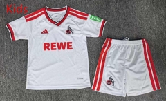26-27 FC Köln Home White Kids/Youth Soccer Uniform-6850