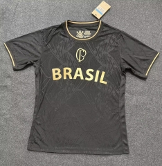 (S-4XL) 26-27 Corinthians Black Thailand Soccer Training Jersey-2242
