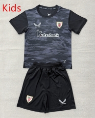 26-27 Athletic Bilbao Goalkeeper Black kids Soccer Unifrom-AY