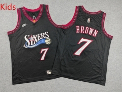 Classic Philadelphia 76ers #7 Black Kids/Youth NBA Jersey-1380