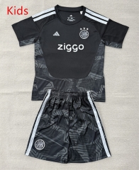 2026-2027 Ajax Goalkeeper Black Kid/Youth Soccer Uniform-AY