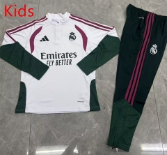 2026-2027 Real Madrid White Kids/Youth Soccer Tracksuit-0199