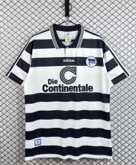 Retro Version 98-99 Hertha BSC Home White&Blue Thailand Soccer Jersey AAA-3257