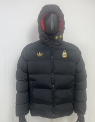 26-27 Argentina Black Cotton Coat With Hat-8268