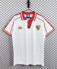 Retro Version 98-00 Sevilla Home White Thailand Soccer Jersey AAA-3257