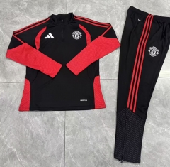 26-27 Manchester United White Thailand Soccer Tracksuit-0199