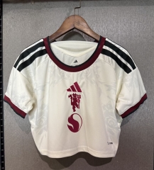 26-27 Manchester United 2nd Away Beige Cropped Cheerleader Jersey - CS