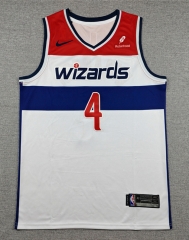 Washington Wizards #4 White NBA Jersey - 1380