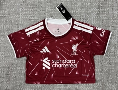 26-27 Liverpool Home Women's Red Crop Top - 6723
