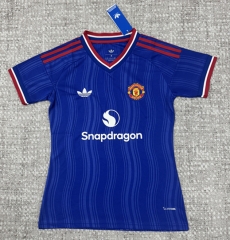 26-27 Manchester United Away Blue Women Thailand Soccer Jersey AAA-4506