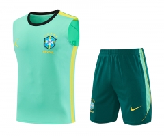 26-27 Brazil Green Thailand Training Soccer Vest Uniform-418