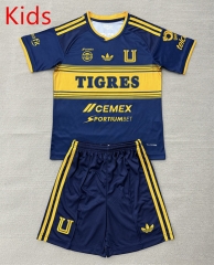 26-27 Tigres UANL Away Blue Kids/Youth Soccer Uniform-AY
