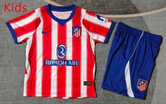 26-27 Atletico Madrid Home Red&White Kids/Youth Soccer Uniform-9484