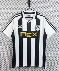 Retro Version 91-92 Udinese Calcio Home Black&White Thailand Soccer Jersey AAA-3257