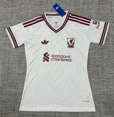 26-27 Liverpool Away White Women Thailand Soccer Jersey AAA-4506