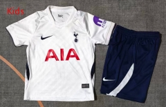 26-27 Tottenham HotspurHome White Kids/Youth Soccer Uniform-9484