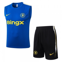 26-27 Chelsea Blue Thailand Vest Soccer Tracksuit-815