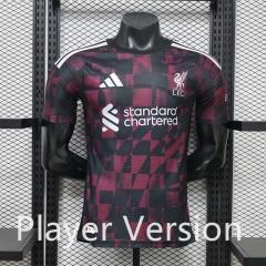 (S-3XL) Player Version 2026-2027 Liverpool 2nd Away Pink/Black Thailand Soccer Jersey AAA-888