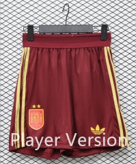 (S-3XL) Player Version 26-27 Spain Away Red Thailand Soccer Shorts-888