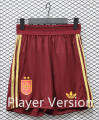 (S-3XL) Player Version 26-27 Spain Away Red Thailand Soccer Shorts-888