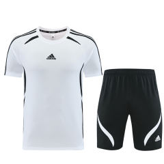 2026-2027 Adidas White Short-Sleeve Thailand Soccer Tracksuit-LH