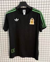 (S-4XL) 26-27 Special Edition Mexico Black Jacquard Thailand Soccer Jersey AAA-0009