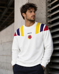26-27 Colombia White Thailand Soccer Tracksuit Top -1020
