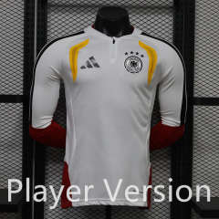 (S-3XL) Player Version 26-27 Germany White LS Tracksuit Top-888
