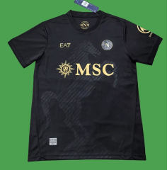 (S-4XL) 26-27 Special Version Napoli Black Thailand Soccer Jersey AAA-9755