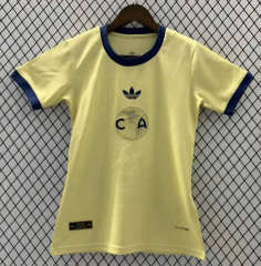 26-27 Club America Yellow Thailand Women Soccer Jersey AAA-708