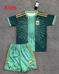 2026 Argentina Goalkeeper Dark Green Kids/Youth Soccer Uniform-4247