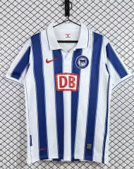 Retro Version 09-10 Hertha BSC Home Blue&White Thailand Soccer Jersey AAA-3257