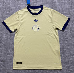 (S-4XL) 26-27 110th Anniversary Edition Club America Yellow Thailand Soccer Jersey AAA-4506