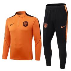 26-27 Netherlands Orange Thailand Soccer Tracksuit-0199