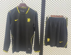 26-27 Chelsea Away Black LS Soccer Uniform-709
