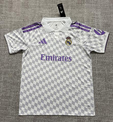 (S-4XL) 27-28 Real Madrid Grey&White Thailand Soccer Jersey AAA-4506