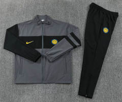 26-27 Inter Milan Grey&Black Thailand Soccer Trench Coat Uniform-2315