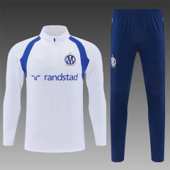 26-27 Olympique de Marseille White Thailand Soccer Tracksuit-0009