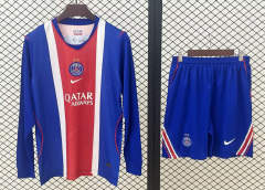 26-27 PSG Home Blue&Red LS Soccer Uniform-709