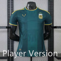 (S-3XL) Player Version 26-27 Messi Special Edition Argentina Green Thailand Soccer Jersey AAA-888