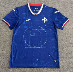 (S-4XL) 26-27 Fiorentina 2nd Away Blue Thailand Soccer Jersey AAA-8025
