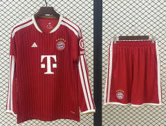 26-27 Bayern München Home Red LS Soccer Uniform-709