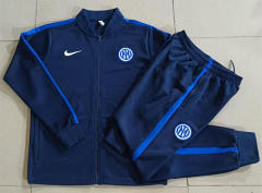 26-27 Inter Milan Cyan Thailand Soccer Jacket Uniform-815