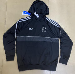 26-27 Club América Black Thailand Soccer Tracksuit Top With Hat-5492