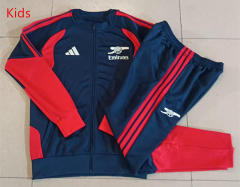 26-27 Arsenal Royal Blue Kids/Youth Soccer Jacket Uniform-815