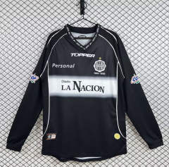 Retro Version 2002 Olimpia Asunción Away Black LS Thailand Soccer Jersey AAA-3257