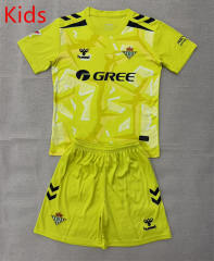 26-27 Real Betis Goalkeeper Yellow Kids/Youth Soccer Uniform-AY